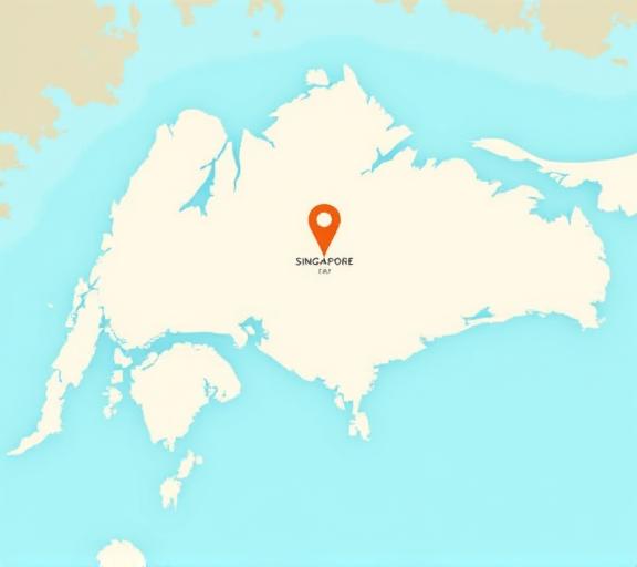 Static map showing location of Piston Polish in Singapore